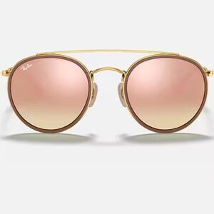Ray ban round double bridge aviators